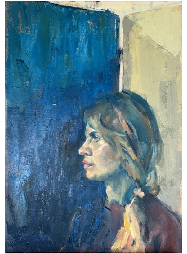 Confession, 2026, diptych (first panel)